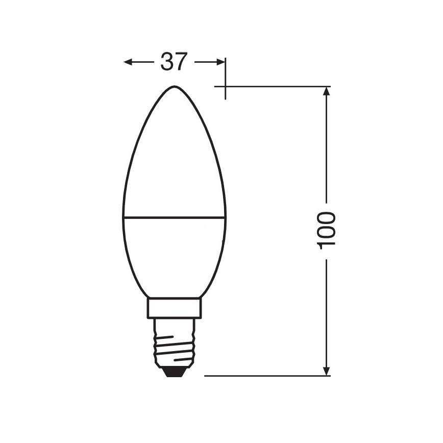 LED Antibakteriāla spuldze B40 E14/4,9W/230V 2700K - Osram