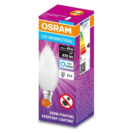 LED Antibakteriāla spuldze B40 E14/4,9W/230V 6500K - Osram