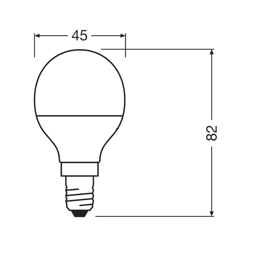 LED Antibakteriāla spuldze P40 E14/4,9W/230V 2700K - Osram