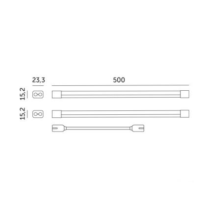 LED Apakšgaismas lampa augu audzēšanai GROWLY 2xLED/8,5W/230V balta