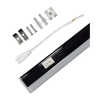 LED apakšskapja gaismeklis TUBE LED/14W/230V 90 cm melns