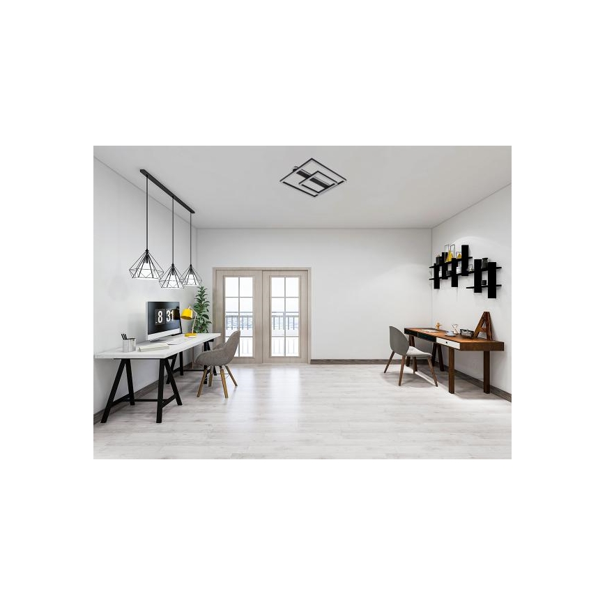 LED aptumšināms griestu gaismeklis LED/95W/230V 3000-6500K + tālvadības pults