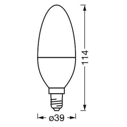 LED Aptumšojama antibakteriāla spuldze B40 E14/4,9W/230V Wi-Fi - Ledvance