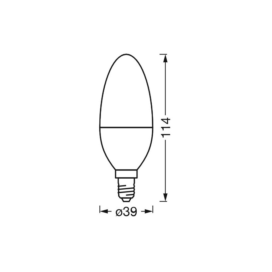 LED Aptumšojama antibakteriāla spuldze B40 E14/4,9W/230V Wi-Fi - Ledvance