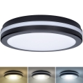 LED Aptumšojama āra griestu lampa LED/18W/22W/26W/230V 3000/4000/6500K IP65 melna