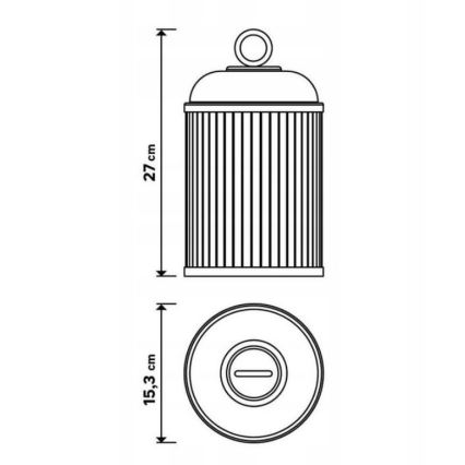 LED Aptumšojama āra lampa CANARI LED/2W/5V IP44