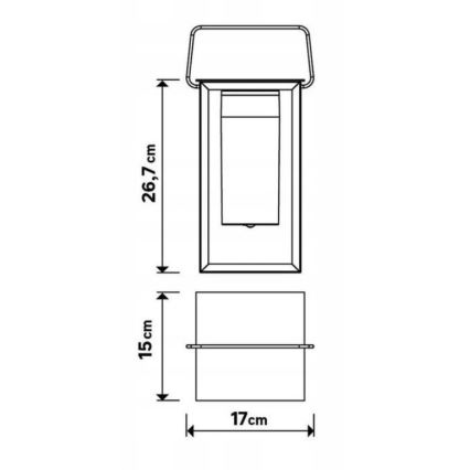 LED Aptumšojama āra lampa MESHY LED/2W/5V IP44