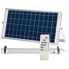 LED Aptumšojama āra spuldze ar sensoru un saules enerģijas paneli JIMMY 40W/5000 mAh 3,7V 6000K IP65 + tālvadības pults