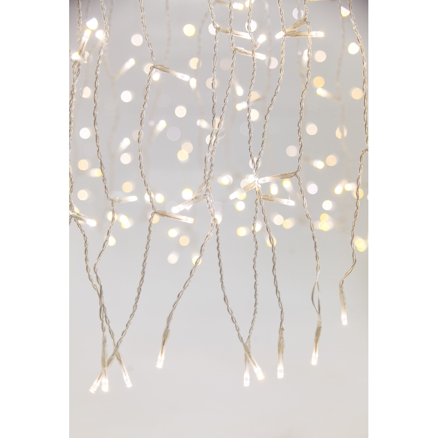 LED Aptumšojama āra Ziemassvētku aizkars CURTAIN 360xLED/8,4W/230V 2x2 m IP44 silti balta + tālvadības pults