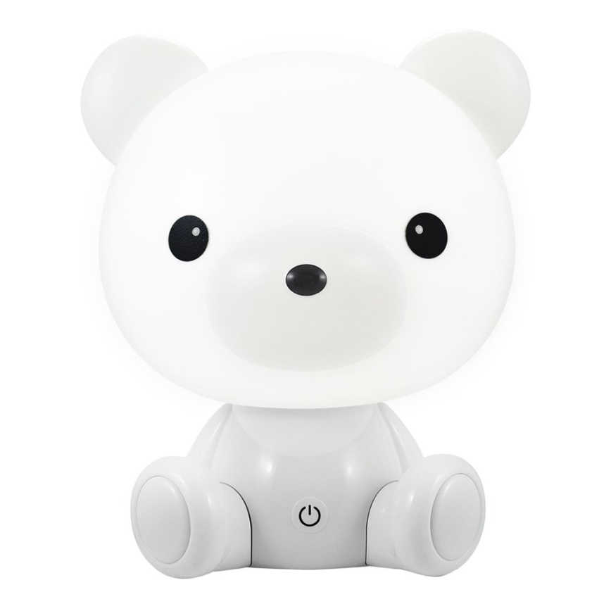 LED Aptumšojama bērnu nakts lampa 2,5W/230V teddy lācītis balts