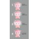 LED Aptumšojama bērnu nakts lampiņa  LED/2,5W/230V rozā aita