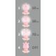 LED Aptumšojama bērnu nakts lampiņa  LED/2.5W/230V rozā nīlzirgs