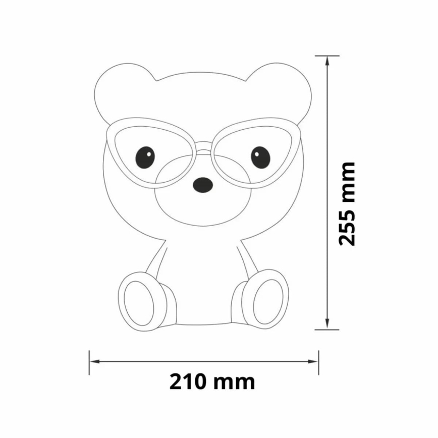 LED Aptumšojama bērnu skārienvadāma lampa BIBI LED/2,5W/3,7V 1200 mAh