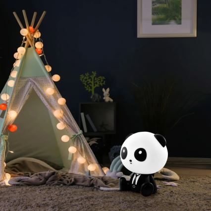 LED Aptumšojama bērnu skārienvadāma lampa PANDA LED/2,5W/3,7V 1200 mAh