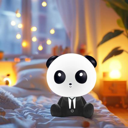 LED Aptumšojama bērnu skārienvadāma lampa PANDA LED/2,5W/3,7V 1200 mAh