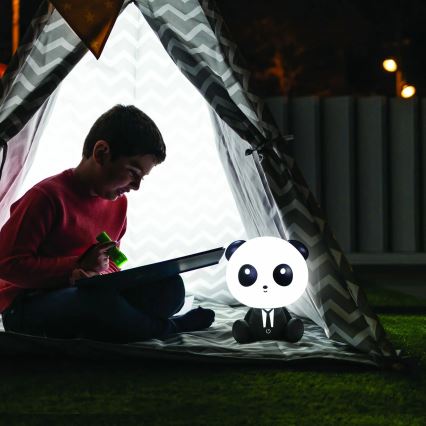 LED Aptumšojama bērnu skārienvadāma lampa PANDA LED/2,5W/3,7V 1200 mAh