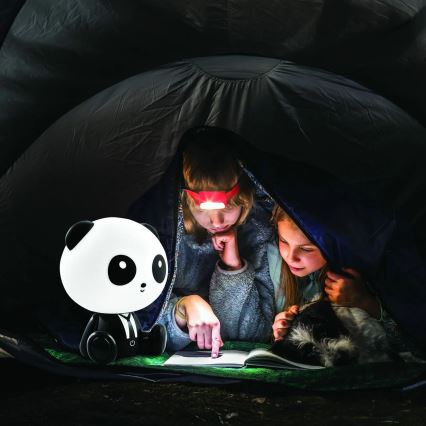 LED Aptumšojama bērnu skārienvadāma lampa PANDA LED/2,5W/3,7V 1200 mAh