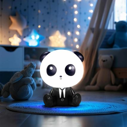 LED Aptumšojama bērnu skārienvadāma lampa PANDA LED/2,5W/3,7V 1200 mAh