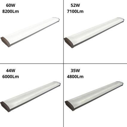 LED Aptumšojama dienasgaismas lampa LED/35W/44W/52W/60W/230V 4000K 120 cm