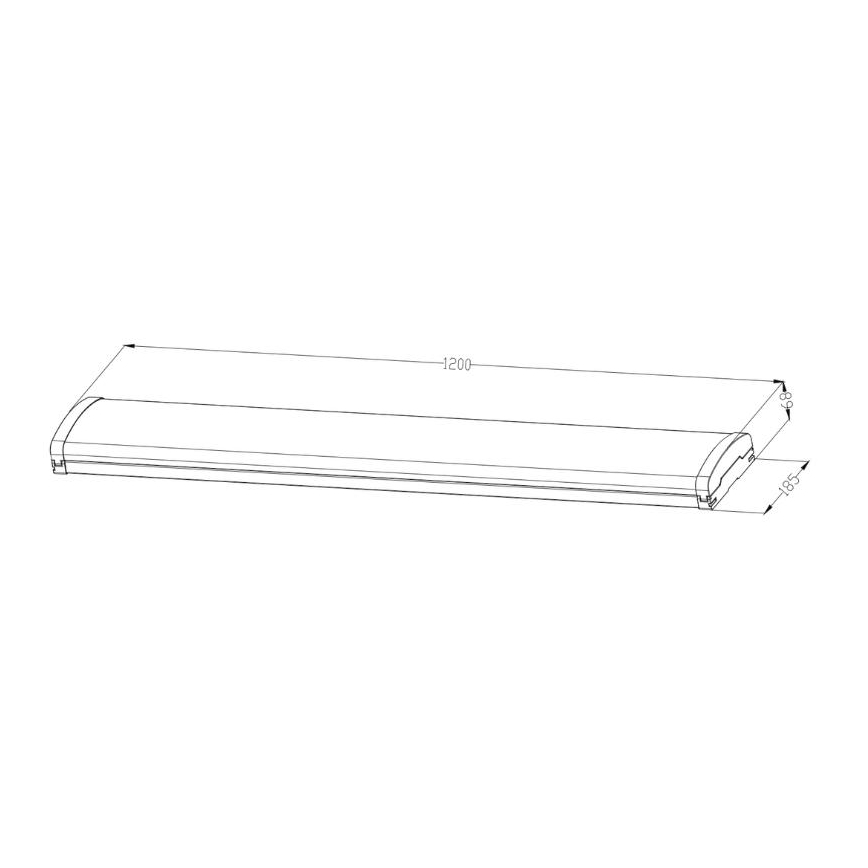 LED Aptumšojama dienasgaismas lampa LED/35W/44W/52W/60W/230V 4000K 120 cm