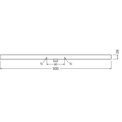 LED Aptumšojama dienasgaismas spuldze S14d/4,7W/230V 2700K 50 cm CRI 90 - Osram