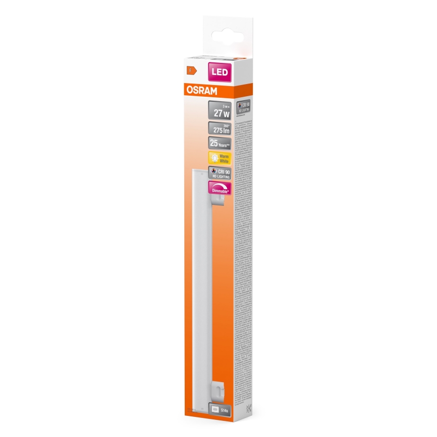 LED Aptumšojama dienasgaismas spuldze S14s/3W/230V 2700K 30 cm CRI 90 - Osram