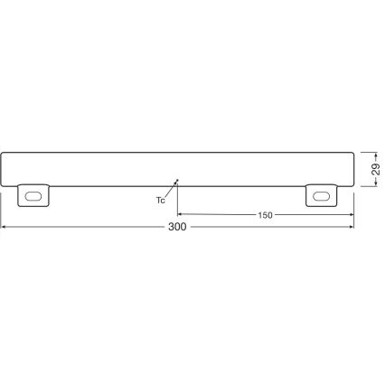 LED Aptumšojama dienasgaismas spuldze S14s/3W/230V 2700K 30 cm CRI 90 - Osram