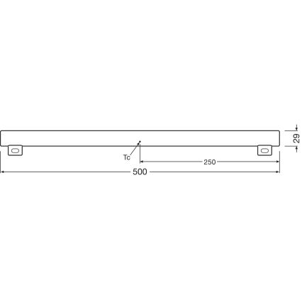 LED Aptumšojama dienasgaismas spuldze S14s/4,7W/230V 2700K 50 cm CRI 90 - Osram