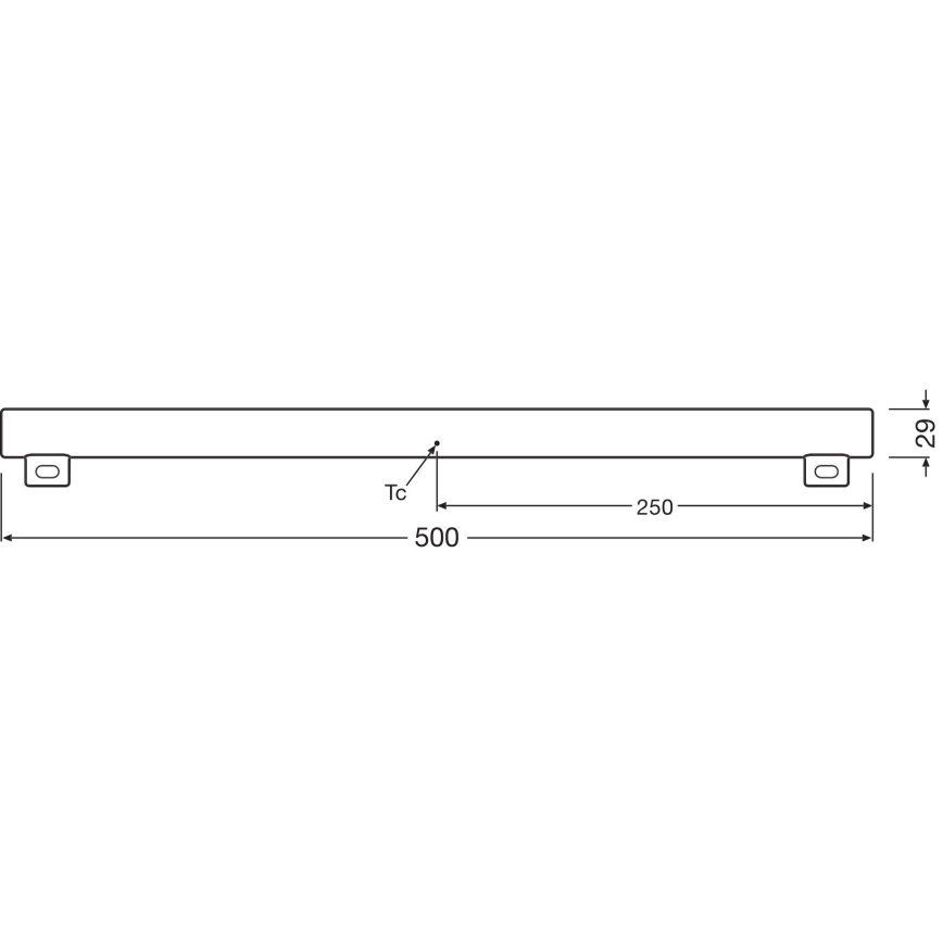 LED Aptumšojama dienasgaismas spuldze S14s/4,7W/230V 2700K 50 cm CRI 90 - Osram