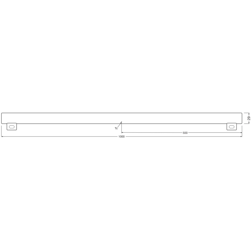 LED Aptumšojama dienasgaismas spuldze S14s/9,9W/230V 2700K 100 cm CRI 90 - Osram