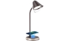 LED Aptumšojama galda lampa ar bezvadu uzlādi FINCH LED/9W/12/230V brūna/zelta