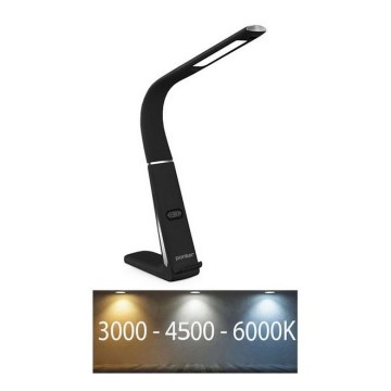 LED Aptumšojama galda lampa ar bezvadu uzlādi un sensors LORD EVO LED/8W/230V 3000K/4500K/6000K melna