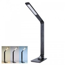 LED Aptumšojama galda lampa ar ekrānu LED/8W/230V melna
