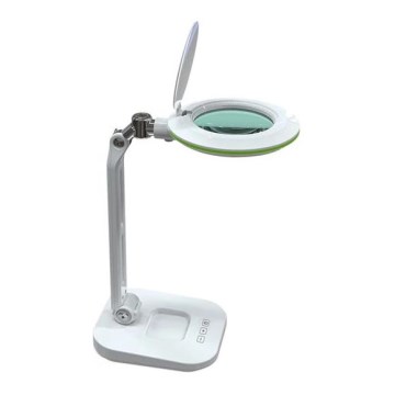 LED aptumšojama galda lampa ar lupu LED/7W/230V 6500K balta