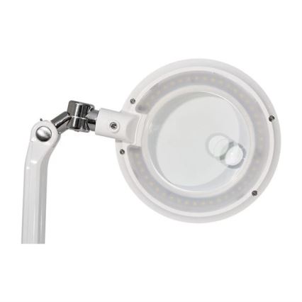 LED aptumšojama galda lampa ar lupu LED/7W/230V 6500K balta