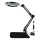 LED Aptumšojama galda lampa ar palielināmo stiklu LED/11W/5V 3000-6000K melna