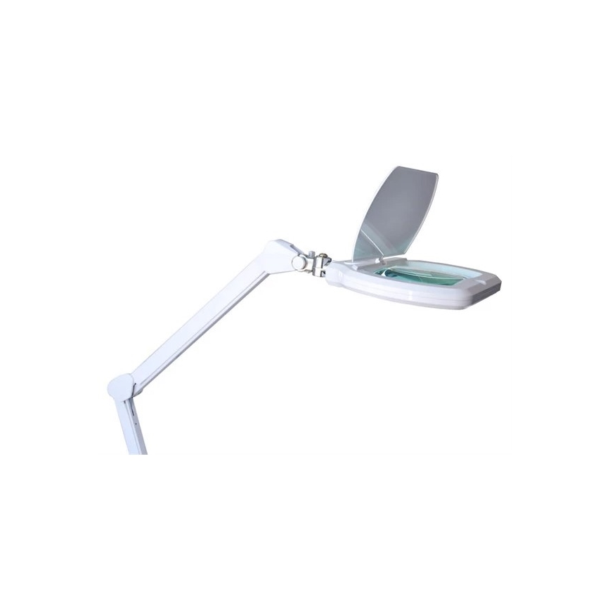 LED Aptumšojama galda lampa ar palielināmo stiklu LED/12W/230V balta