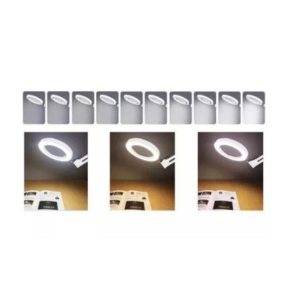 LED Aptumšojama galda lampa ar palielināmo stiklu LED/6W/5V 3000K/4000K/6000K balta