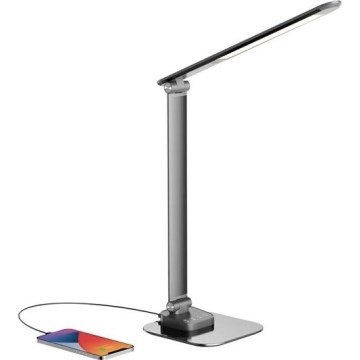 LED Aptumšojama galda lampa ar USB LED/7,5W/230V 3000K/4000K/5500K antracīta