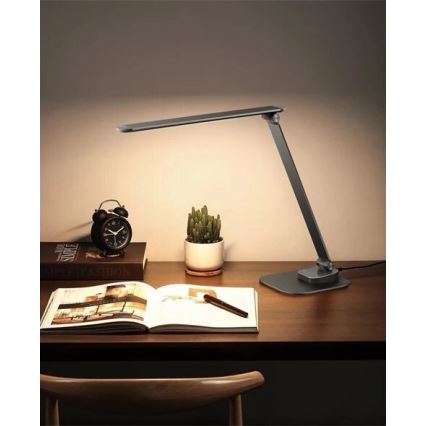 LED Aptumšojama galda lampa ar USB LED/7,5W/230V 3000K/4000K/5500K antracīta