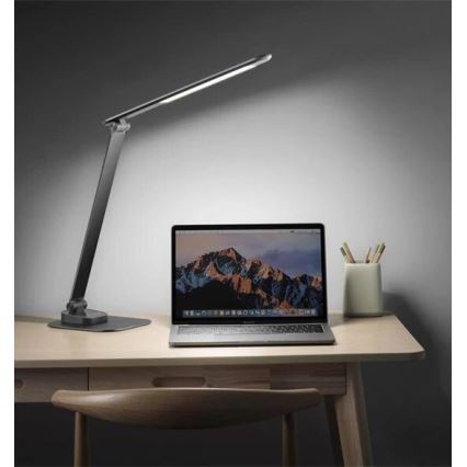 LED Aptumšojama galda lampa ar USB LED/7,5W/230V 3000K/4000K/5500K antracīta