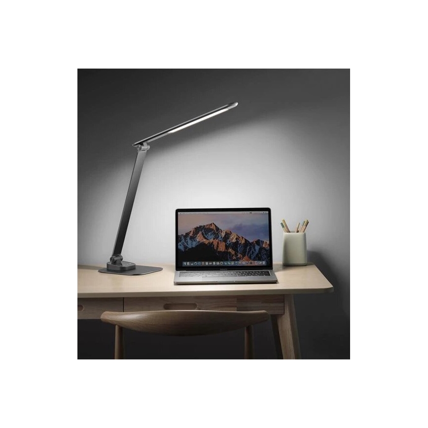 LED Aptumšojama galda lampa ar USB LED/7,5W/230V 3000K/4000K/5500K antracīta