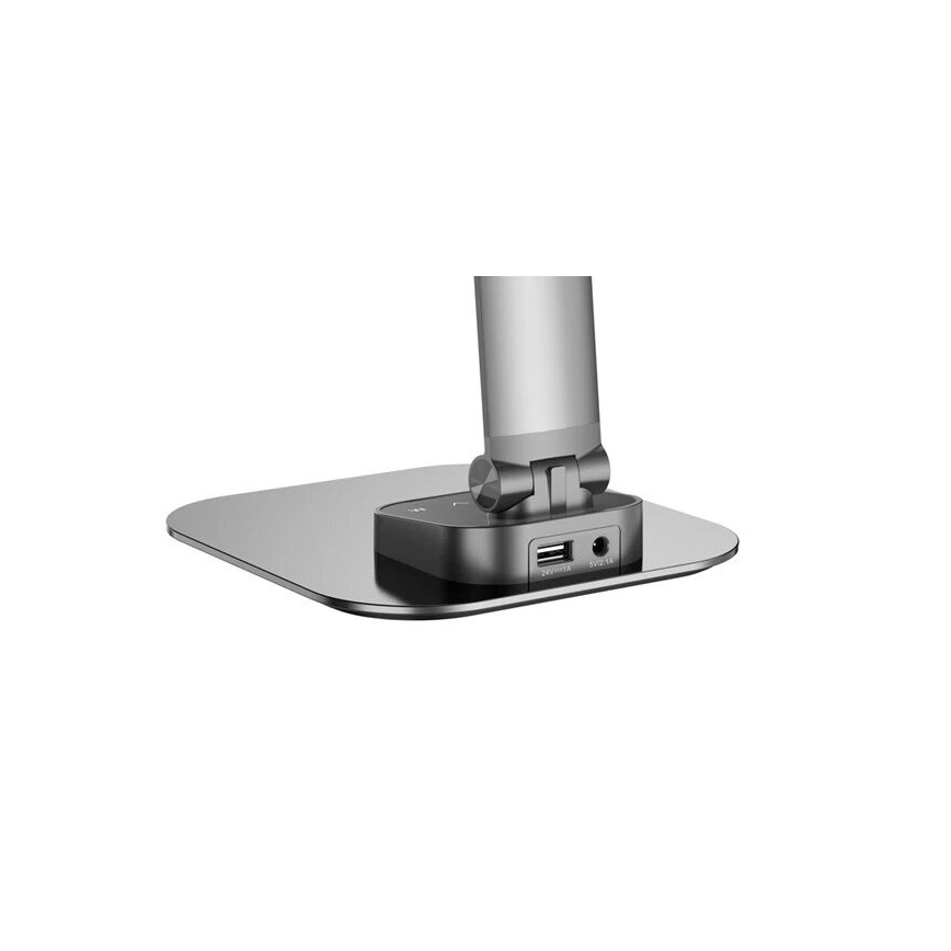LED Aptumšojama galda lampa ar USB LED/7,5W/230V 3000K/4000K/5500K antracīta
