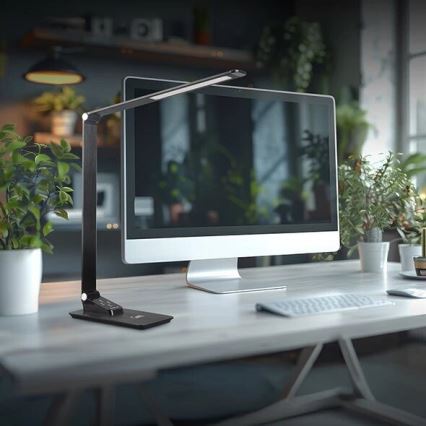 LED Aptumšojama galda lampa ar USB LED/7W/230V 3000K/4000K/5500K melna