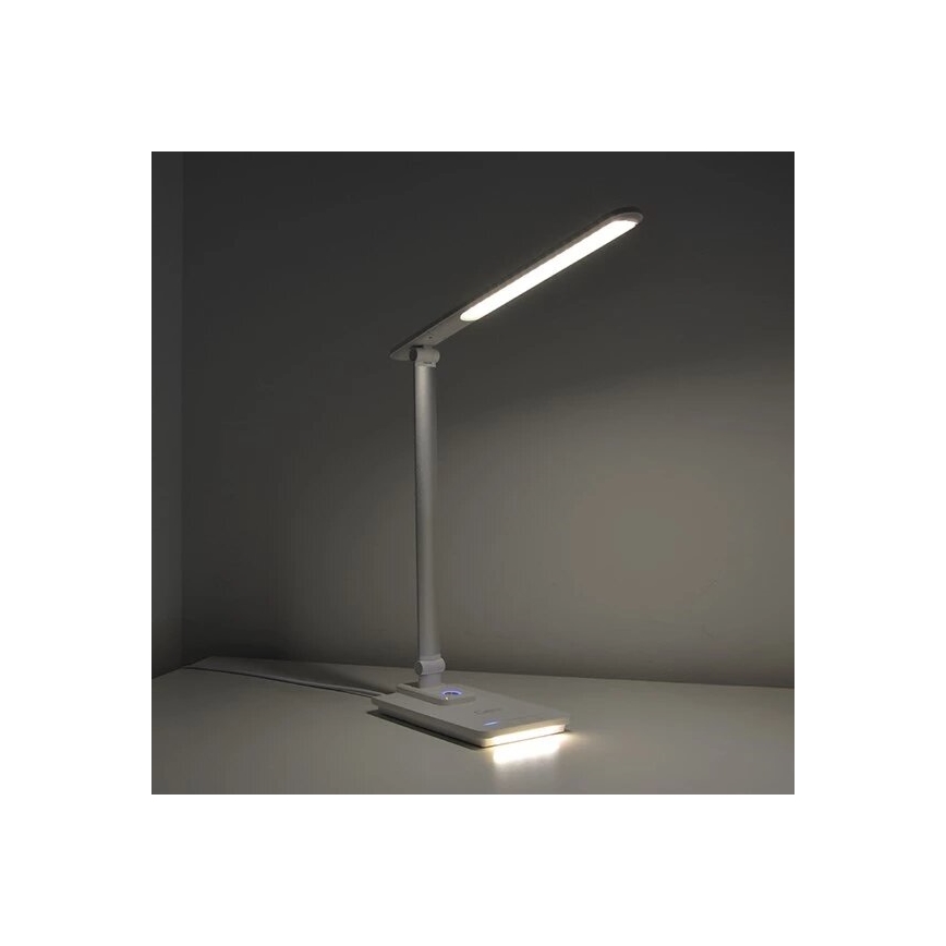 LED Aptumšojama galda lampa ar USB LED/9W/230V 3000K/4000K/5500K balta