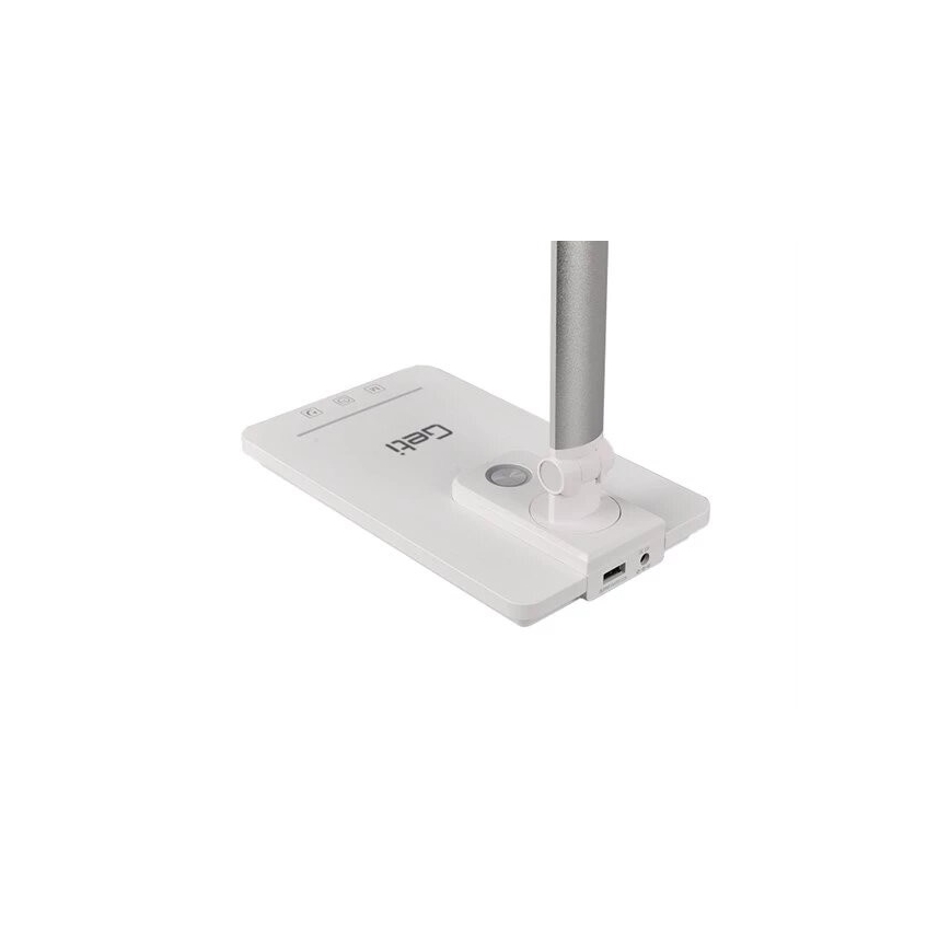 LED Aptumšojama galda lampa ar USB LED/9W/230V 3000K/4000K/5500K balta