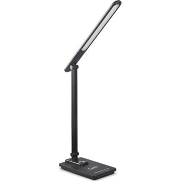 LED Aptumšojama galda lampa ar USB LED/9W/230V 3000K/4000K/5500K melna