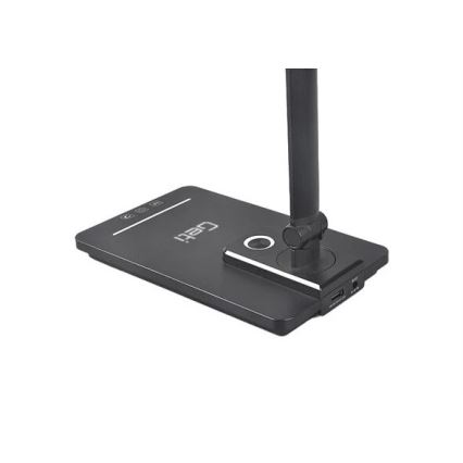 LED Aptumšojama galda lampa ar USB LED/9W/230V 3000K/4000K/5500K melna