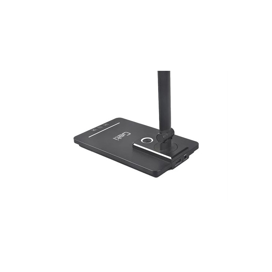 LED Aptumšojama galda lampa ar USB LED/9W/230V 3000K/4000K/5500K melna