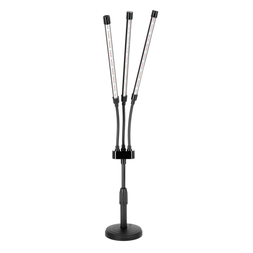 LED Aptumšojama flexible galda lampa augu audzēšanai VITARO 3xLED/10W/230V melna